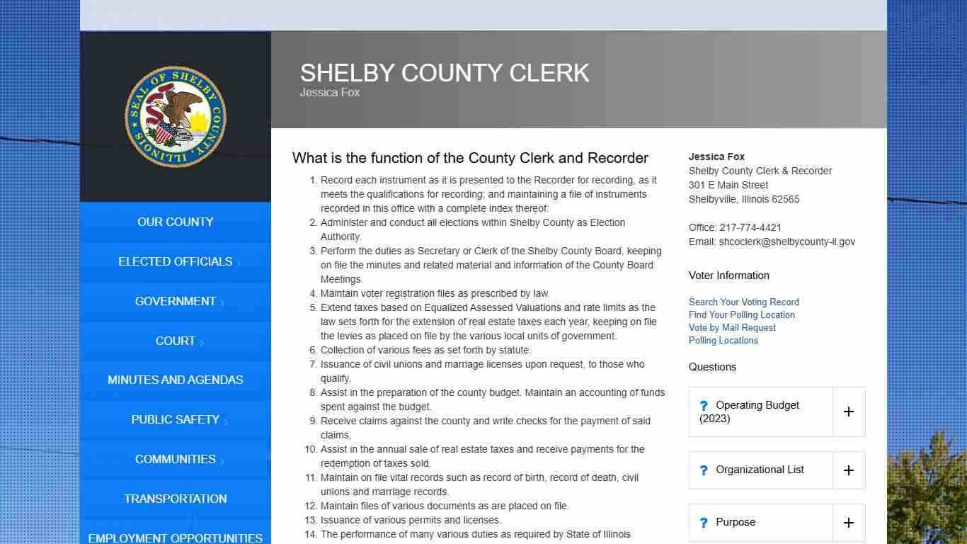 Shelby County Clerk